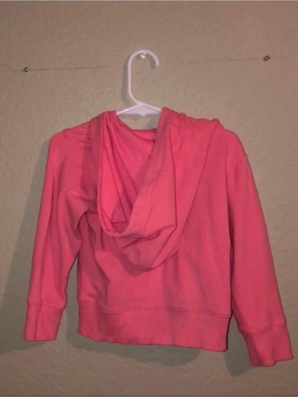 OshKosh Jacket Y2K Coral Pink Zip Up Long Sleeve Casual Hoodie Girls Sz 2T